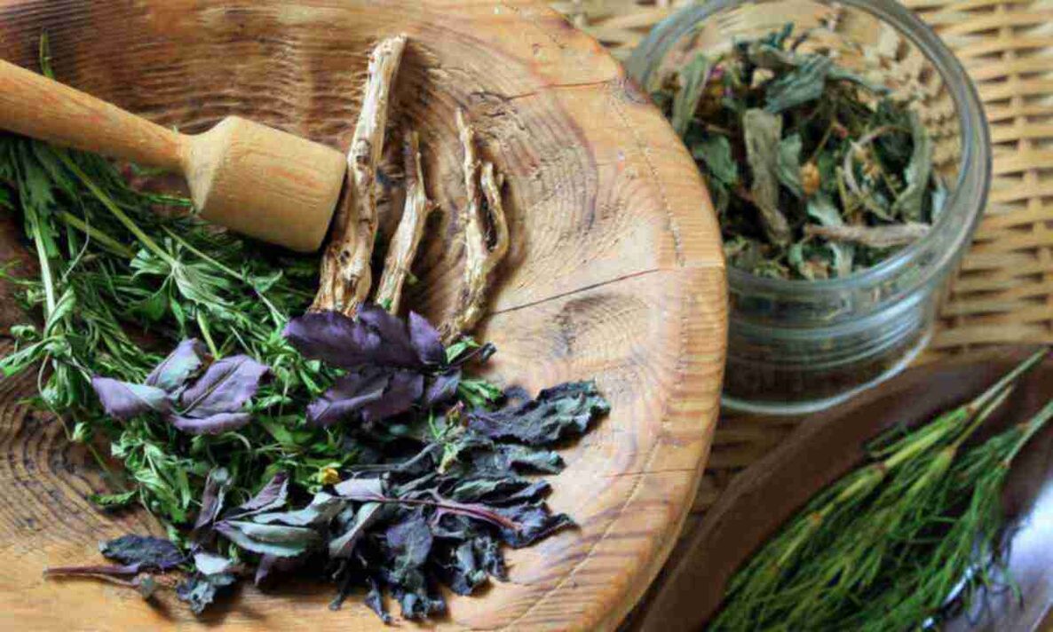 Dried herbs for cervical osteochondrosis