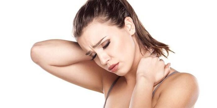Neck pain due to osteochondrosis