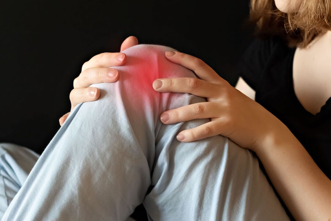 Knee pain caused by injury or illness