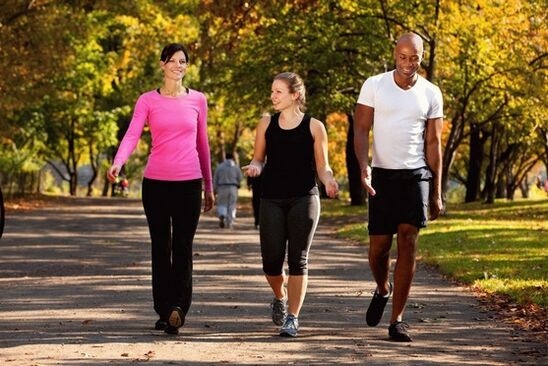 Hiking to prevent joint diseases