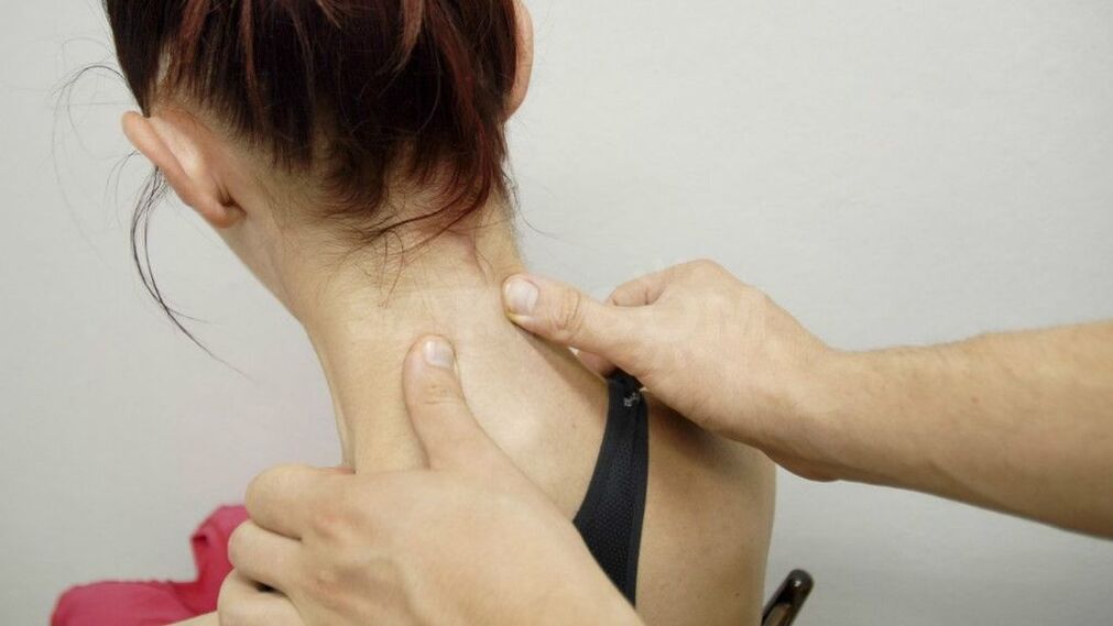 Cervical massage relaxes muscles and increases blood circulation