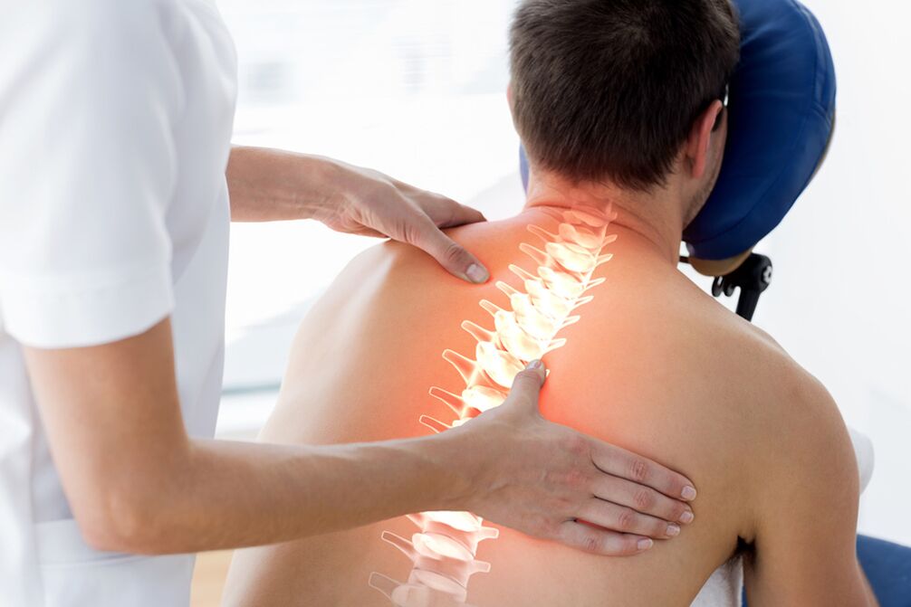 Massage treatment of osteochondrosis